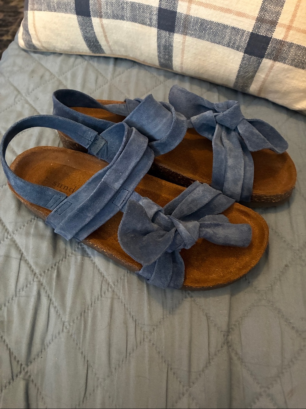 Sundance Blue Knot Front Slingback Sandals